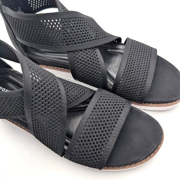 Easy Spirit Sewitney2 Knit Platform Sandals Open Toe Black Size US7M EU38 - Picture 11 of 11